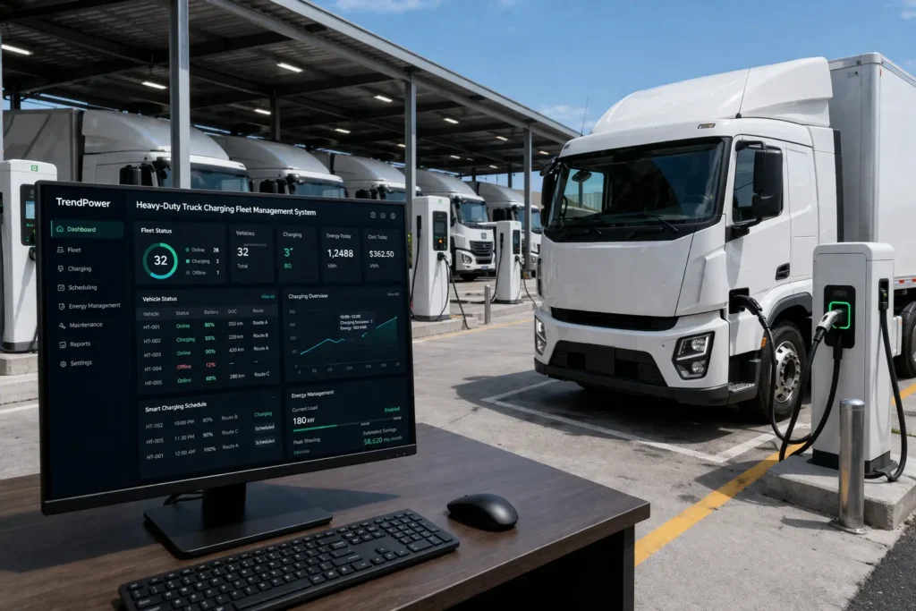 Heavy-Duty Truck Charging Fleet Management System