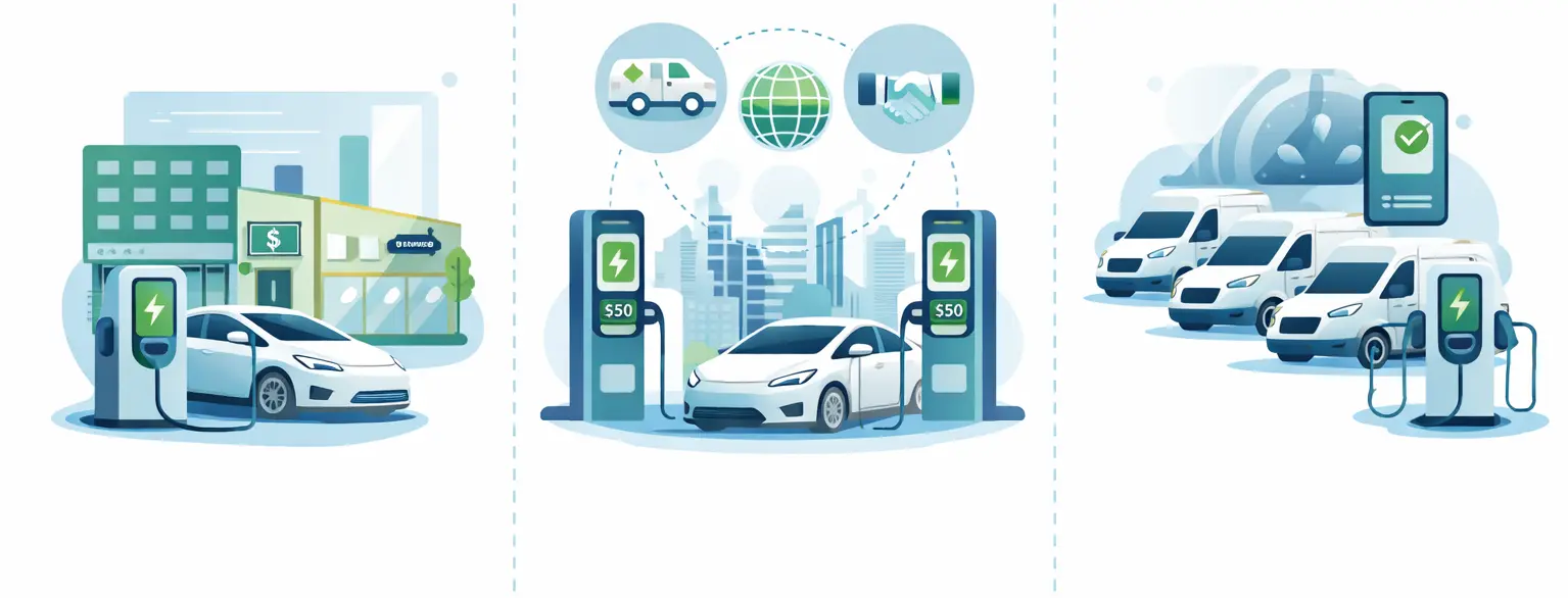Comparison of station vs network vs fleet solutions