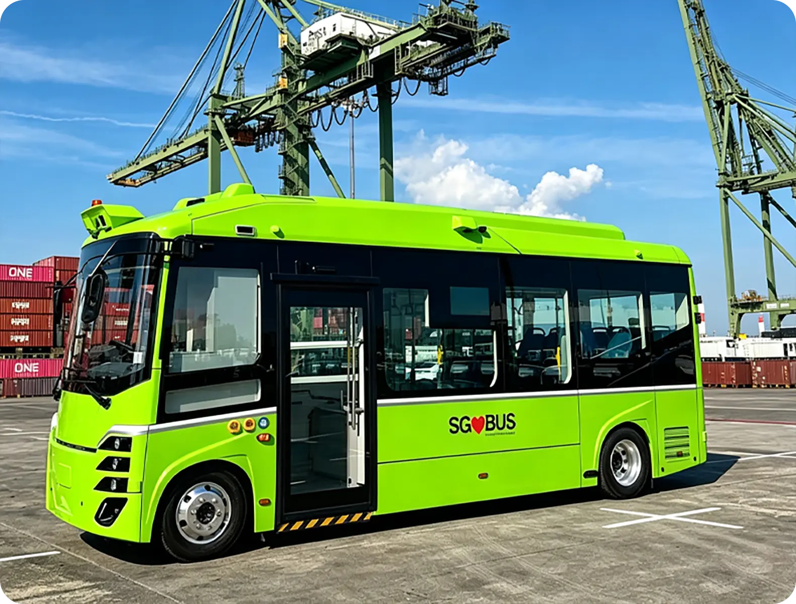 Singapore electric bus depot charging project