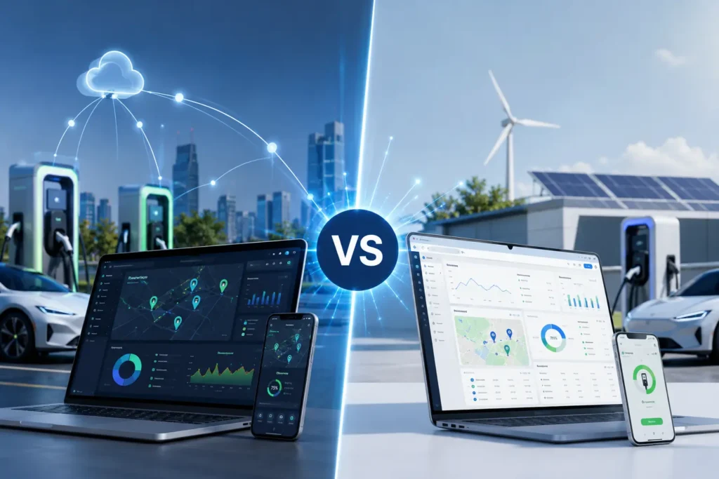 TrendPower กับ AMPECO ซอฟต์แวร์จัดการการชาร์จรถยนต์ไฟฟ้าตัวไหนดีกว่ากันในปี 2026