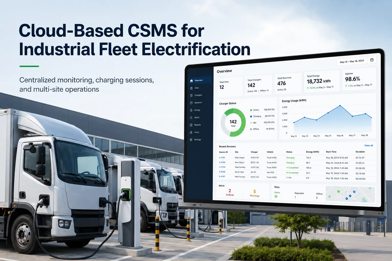 LKAB Selects Cloud-Based CSMS to Support Industrial Fleet Electrification