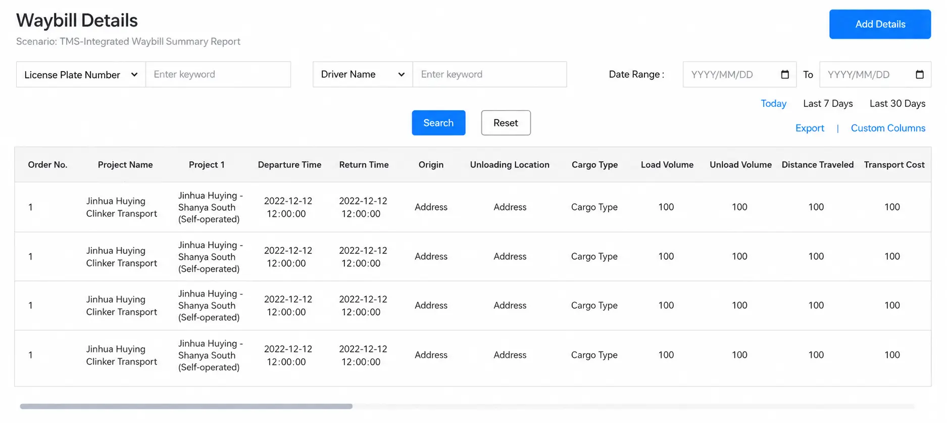 TRENDPOWER heavy-duty truck charging intelligent dispatching task and vehicle management records